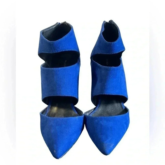 ALDO Blue Suede Heel Size  6.5 - Picture 3 of 8